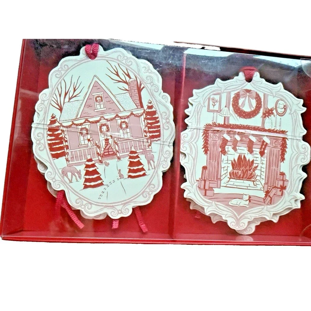 Lady Jayne Die Cut Christmas Gift Tags 4 Designs 16 Count Red 3x4